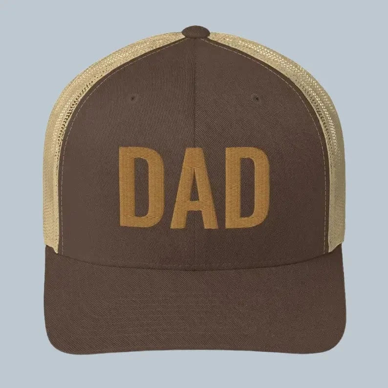 Embroidered Dad Trucker Cap – Perfect Gift for New Dads, Pregnancy Reveals & Father's Day