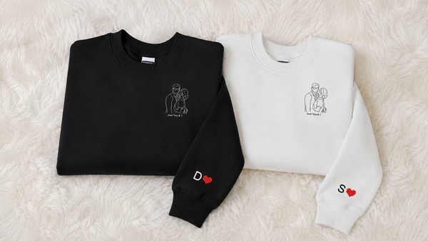 Custom Embroidered Couples Sweatshirts: How to Design Your Own Logo, Together