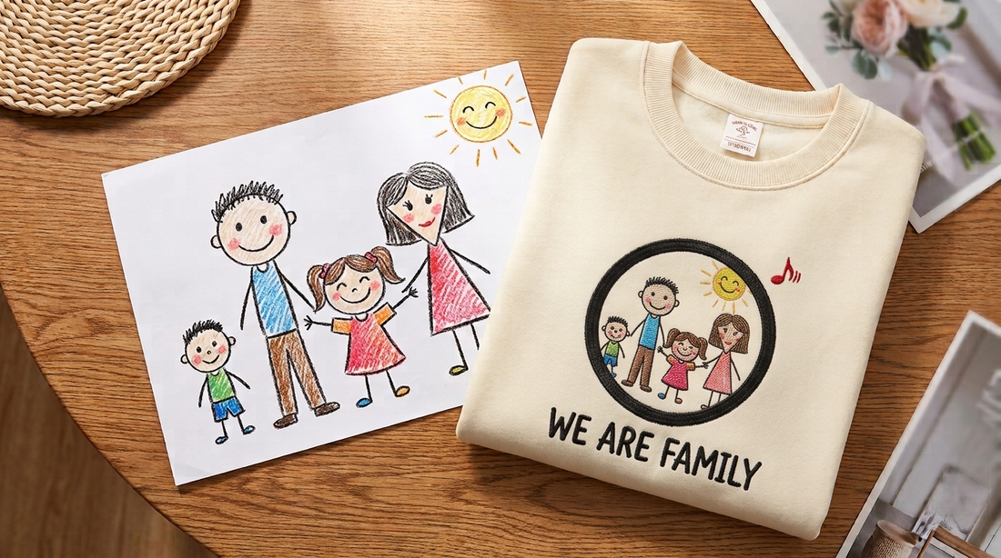 Embroidered Gift for Mom Hoodie & Embroidered Gift for Dad Hoodie