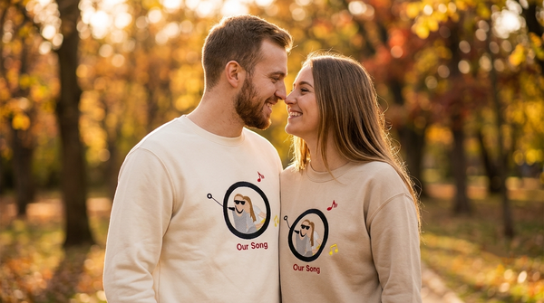 Cute Girlfriend Hoodies With a Twist: The Custom Portrait &amp; Song Sweatshirt Everyone's Asking About