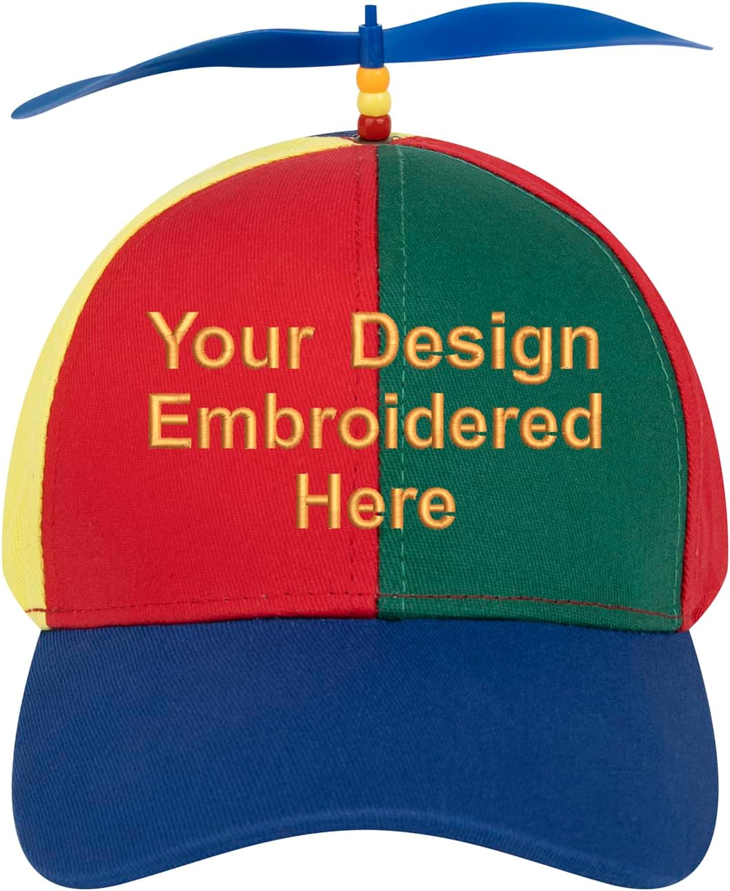 TopTie Custom 3D Puff Embroidery Propeller Cap Adult Unisex Baseball Cap Colorful Outdoor Hat