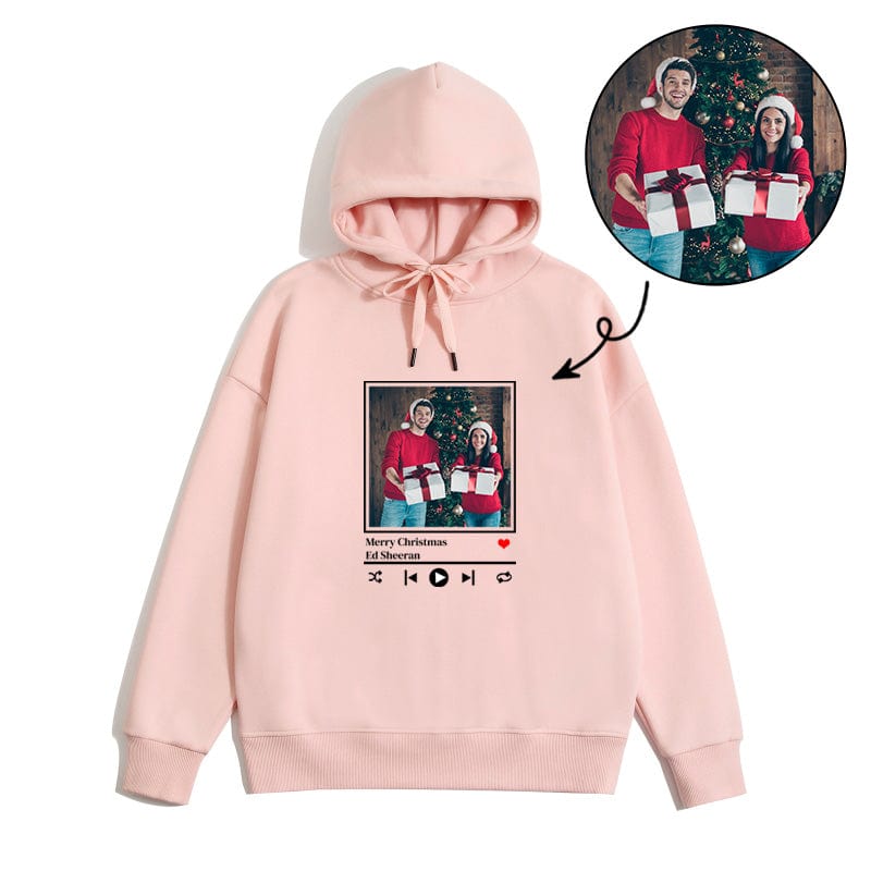 Custom-Pink-Hoodie-Portrait-Music-Player-Couple-Family-Gift