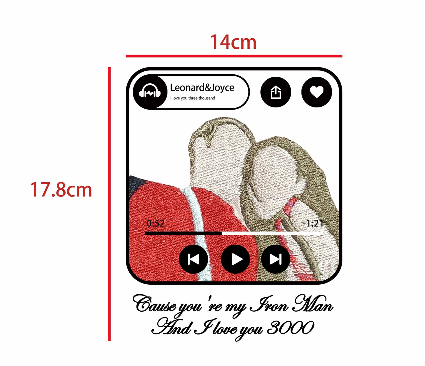 Regalo per le giocatore musicale di musica da felpa con cappuccio personalizzato