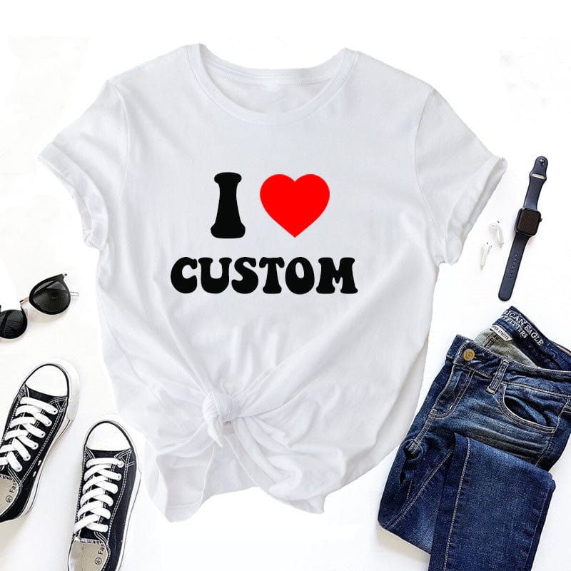 Custom I Love Shirt, Custom Valentines Day Gift