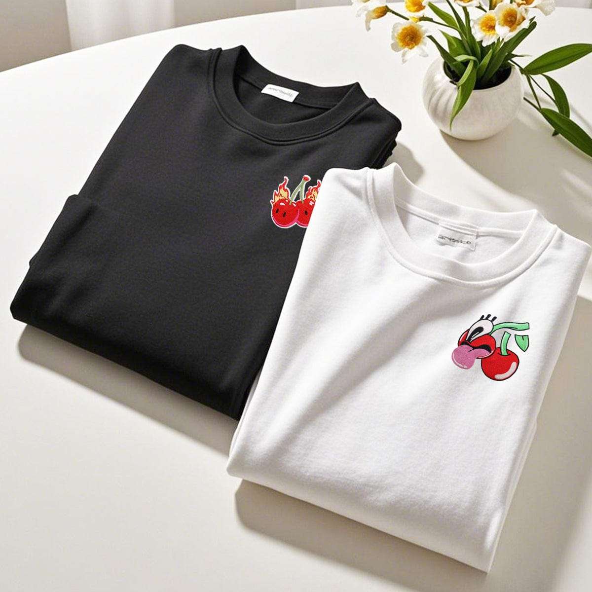 Custom Embroidered Sweatshirt - Cartoon Fruit series embroidered hoodie sweatshirt