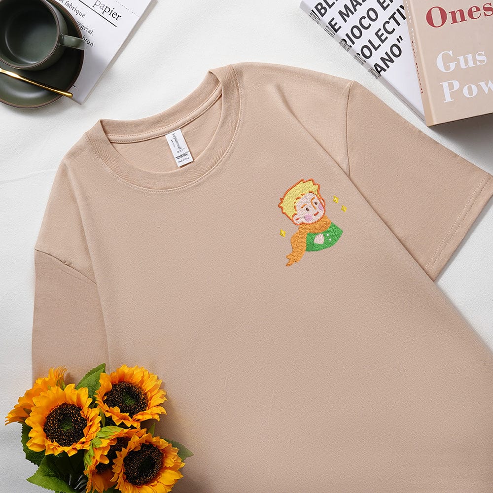Cute cartoon version custom Embroidered T-shirt sweatshirt