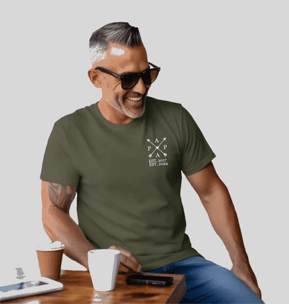 "Papa's Pride & Joy" Custom T-Shirt | Customize with Kid's Name & Birth Year