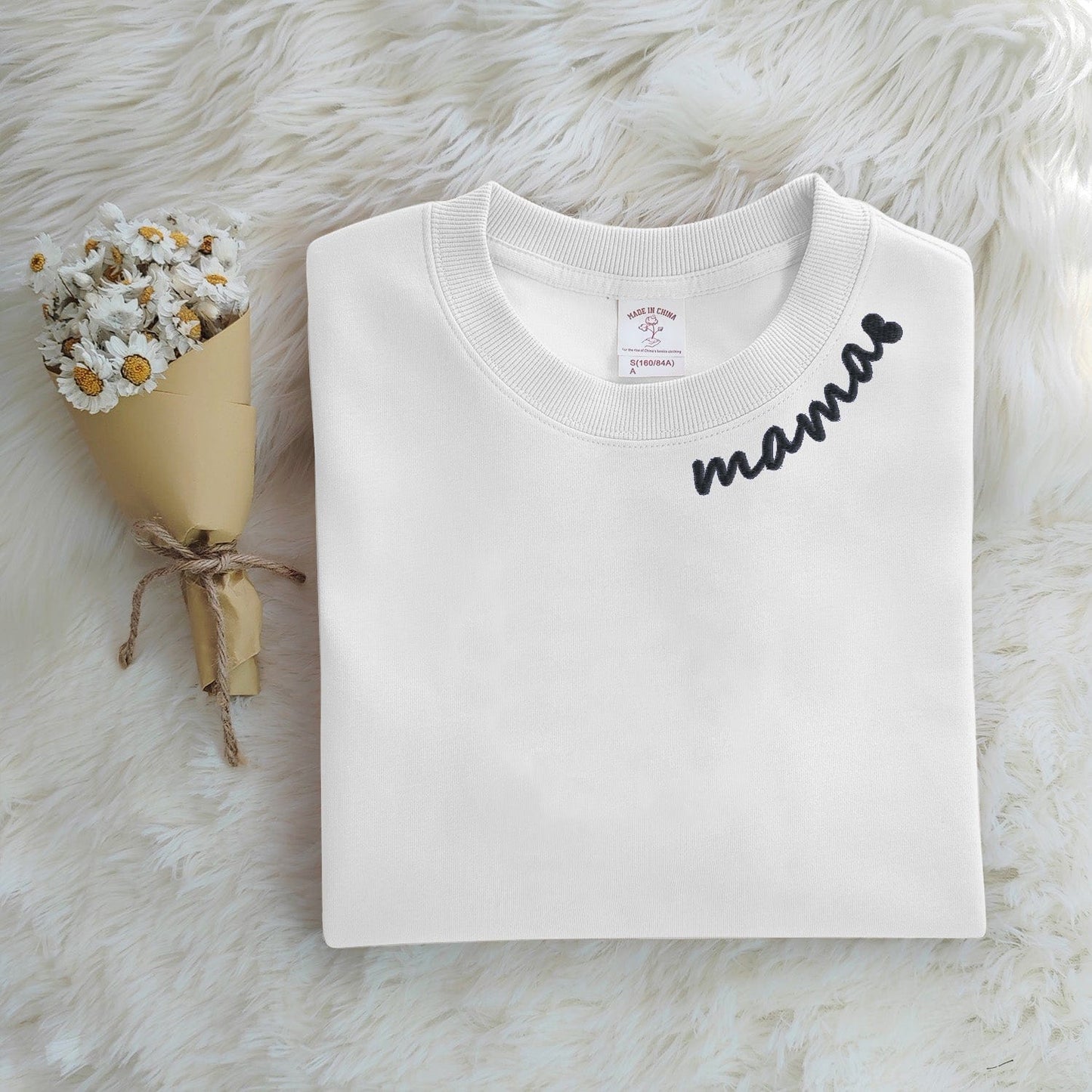 Custom-Embroidered-Mama-White-Sweatshirt