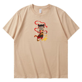 Customised Ne Zha embroidery, replicating the mythological style and expressing individuality.