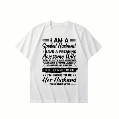 I love her. She's my life-Printed T-shirt