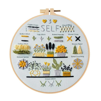New Arrivals DIY Stitch Sampler Embroidery Kit Great Gift for Craft Lovers
