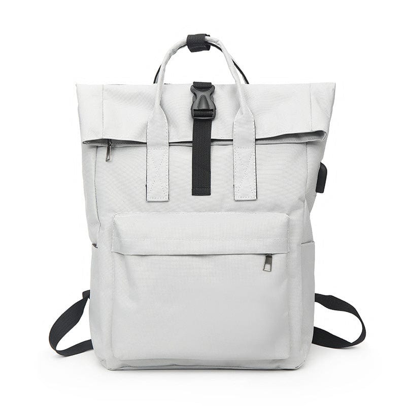 Custom-Embroidered-Pet-Portrait-Light Grey-Backpack