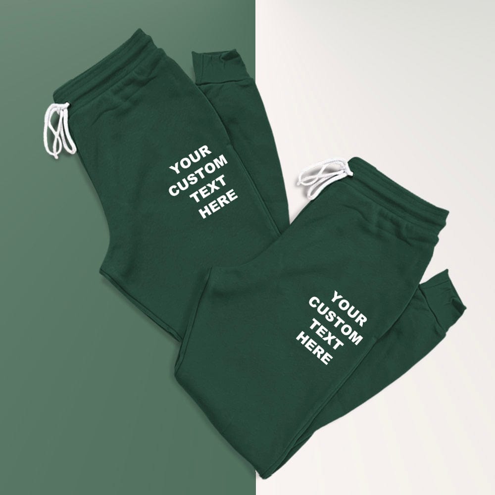 Custom-Embroidered-Words-Green-Sweatpants
