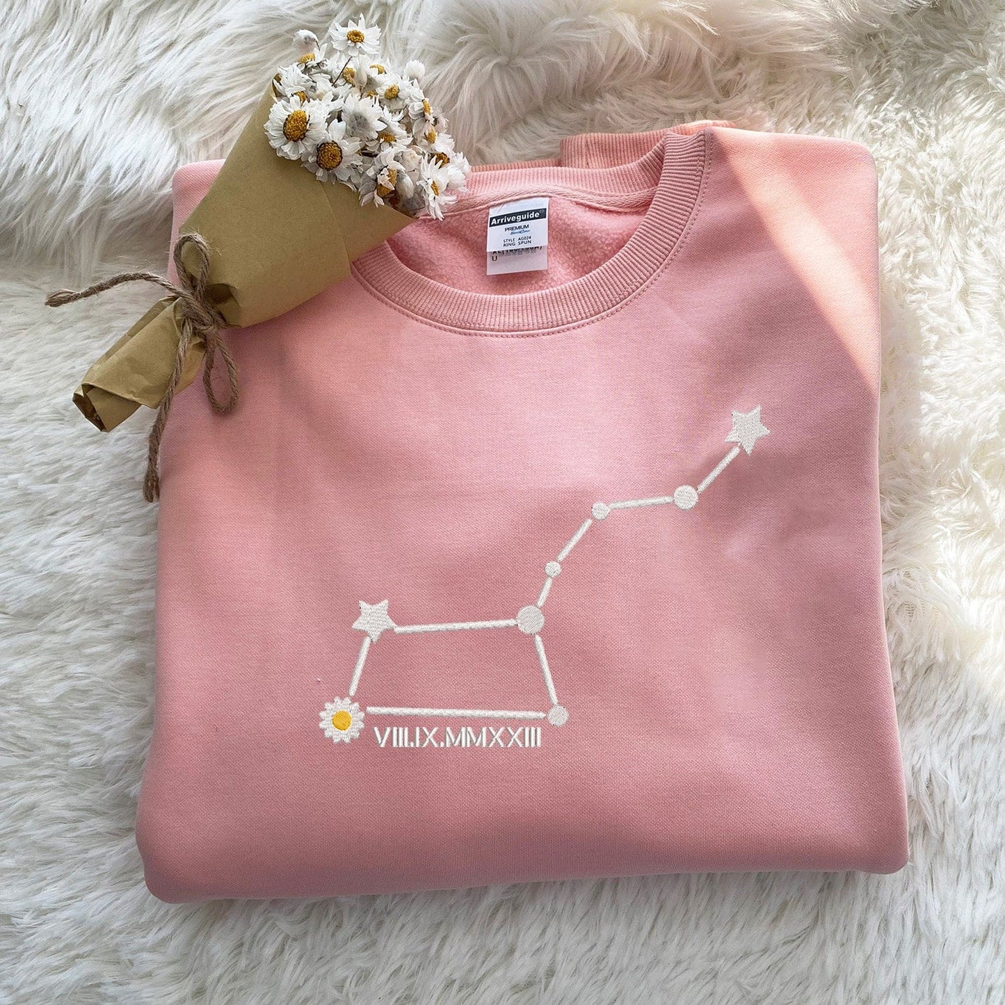 Mystichot Custom Embroidered Constellation Sweatshirt/Hoodie