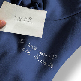 Personalized Handwriting Embroidered Sweatshirt
