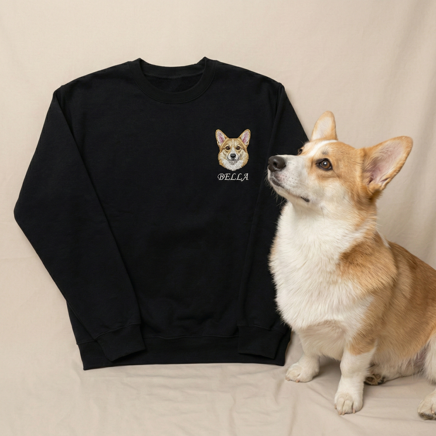 Mystichot Custom Embroidered Pet Sweatshirt