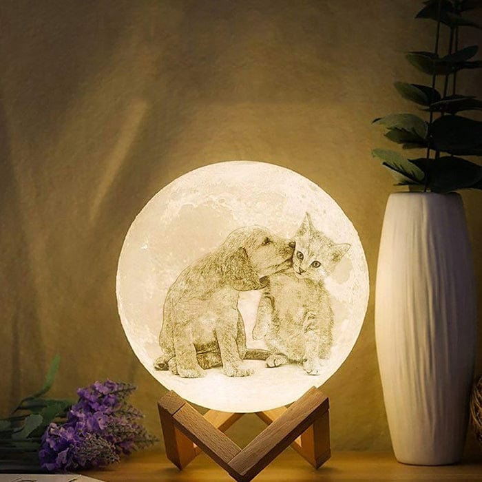 Mystichot Custom 3D Photo Light, Lamp Moon